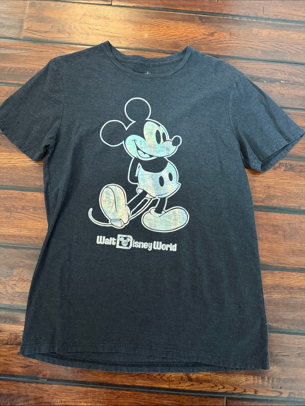 Disney Black Short Sleeve Mickey Mouse Graphic Tee